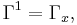 ~\Gamma^1=\Gamma_x,