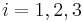 ~ i=1,2,3