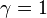 ~\gamma =1