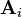 ~{\mathbf  A}_{i}